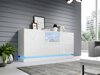 Dressoir Linar (Wit + Glanzend wit)