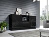 Dressoir Linar (Zwart + Glanzend zwart)