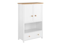 Ladekast Romelbo 144 (Wit + Eiken)