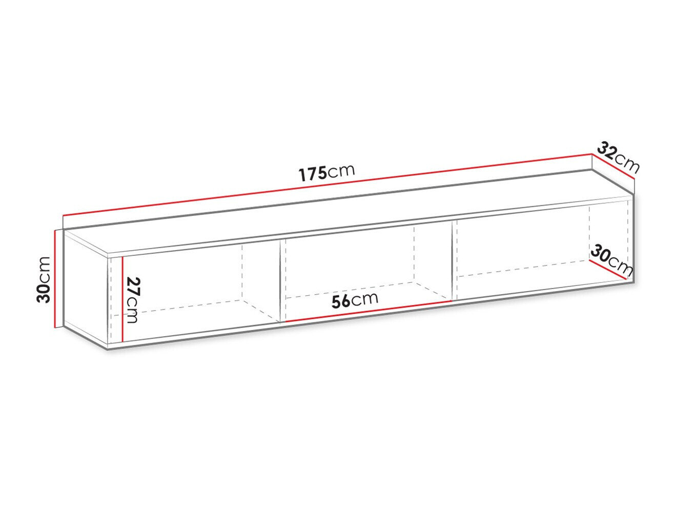 TV-bord Felduno 100 (Sort + Gylden)