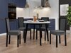 Eetkamerset Victorville 256 (Wit + Zwart)