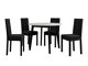 Set de mese Victorville 256 (Alb + Negru)