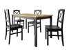 Eetkamerset Victorville 280 (Zwart + Artisan eiken)