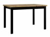 Eetkamerset Victorville 280 (Zwart + Artisan eiken)