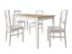 Eetkamerset Victorville 281 (Wit + Sonoma eik)