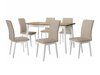 Eetkamerset Victorville 285 (Artisan eiken + Wit)
