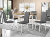 Salle à manger complète Victorville 285 (Chêne Artisan + Blanc)