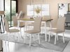 Salle à manger complète Victorville 285 (Chêne Artisan + Blanc)