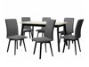 Salle à manger complète Victorville 292 (Blanc + Noir)