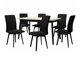 Set de mese Victorville 292 (Alb + Negru)