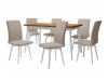 Spisestuesæt Victorville 291 (Grandson eg + Hvid)