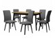 Spisestuesæt Victorville 292 (Sonoma eg + Sort)