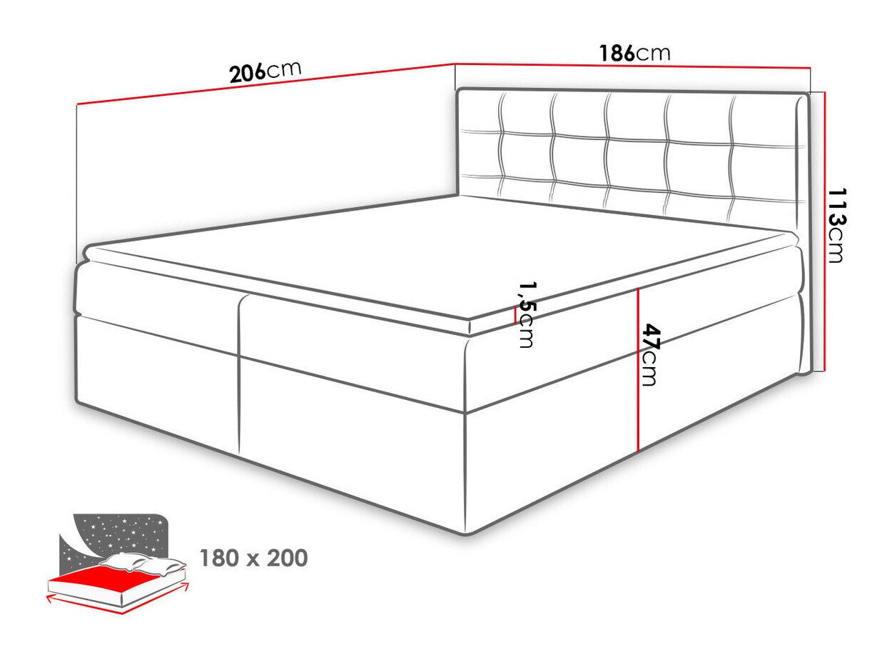 Boxspring Comfivo Gaudens (Kronos 22)