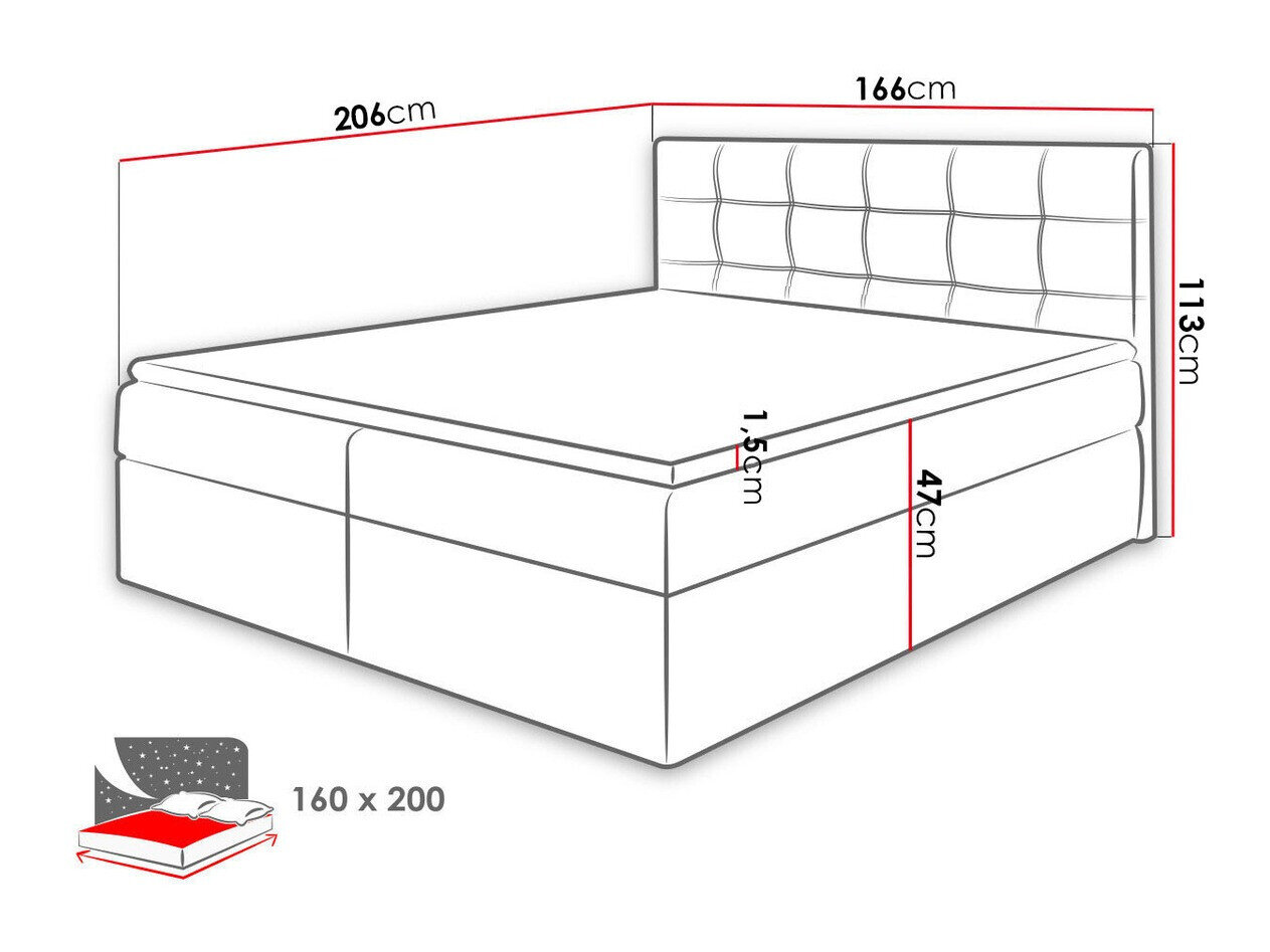 Boxspring Comfivo Gaudens (Kronos 29)
