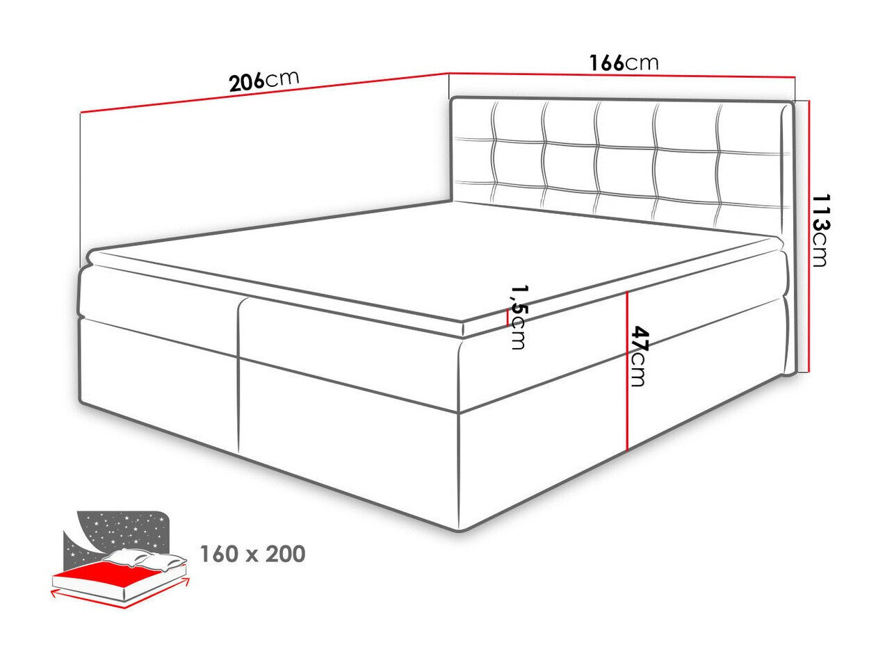 Boxspring Comfivo Gaudens (Paros 02)