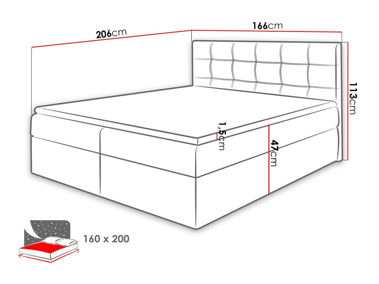Boxspring Comfivo Gaudens (Soft 011)