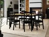 Salle à manger complète Victorville 295 (Chêne Artisan + Noir)