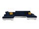 Kutna garnitura Comfivo Ruta IV (Soft 017 + Uttario Velvet 2967 + Uttario Velvet 2959)
