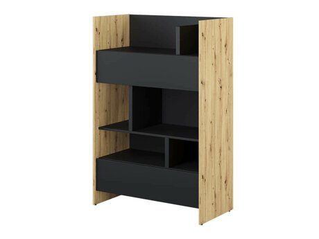 Boekenkast Concept Lenart IX (Artisan eiken + Zwart)