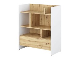 Boekenkast Concept Lenart VIII (Wit + Artisan eiken)
