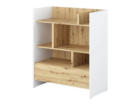 Boekenkast Concept Lenart VIII (Wit + Artisan eiken)