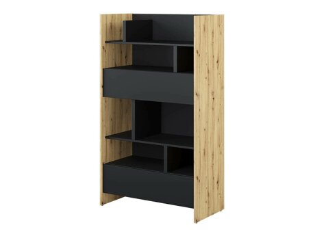 Boekenkast Concept Lenart X (Artisan eiken + Zwart)