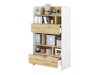 Boekenkast Concept Lenart X (Wit + Artisan eiken)