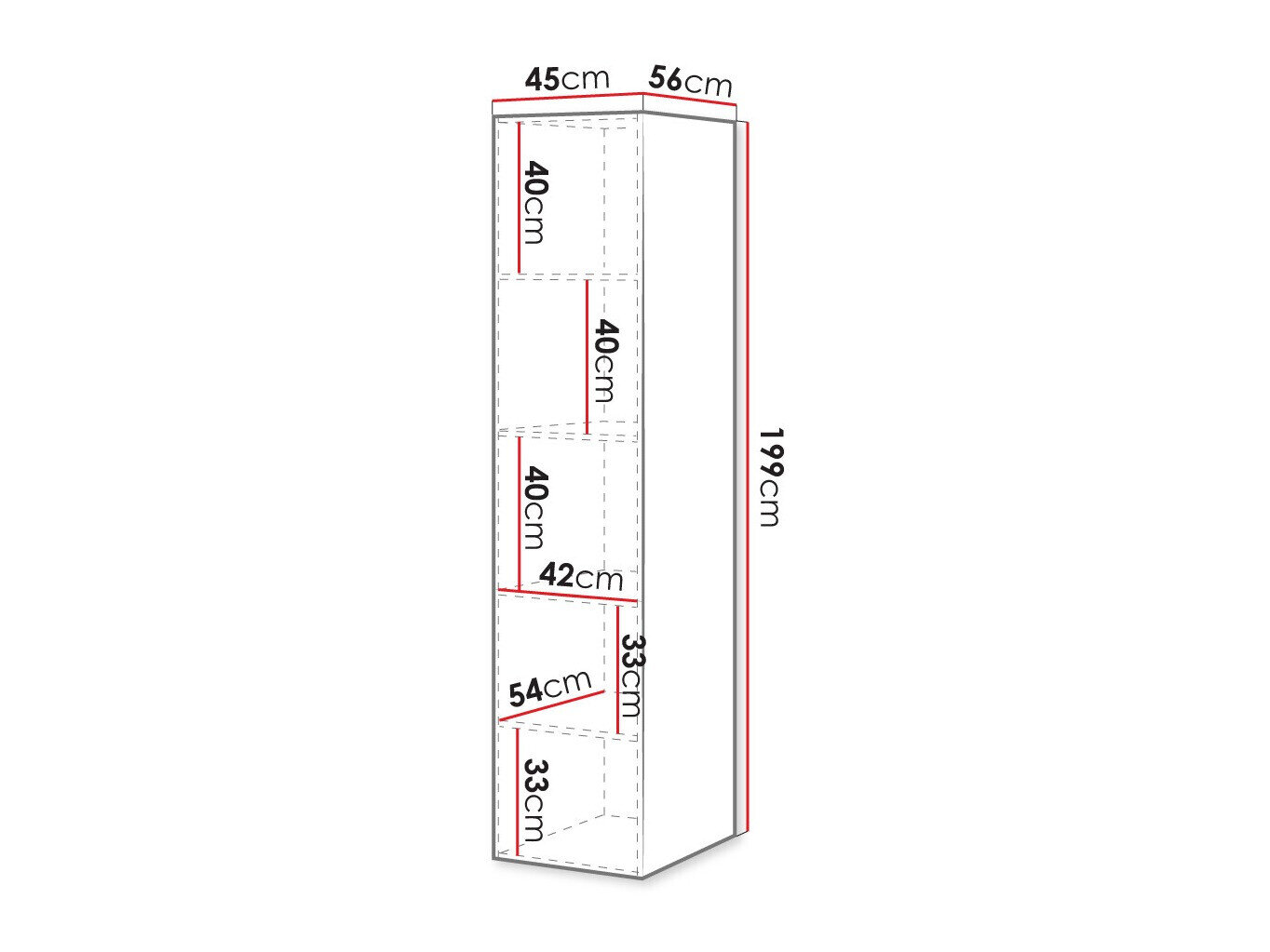 Boekenkast Dicto II (Wit)