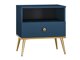 Sengebord Flonovu 105 (Mørkeblå + Gylden)