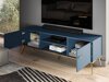 TV-meubel Flonovu 104 (Donkerblauw + Gouden)