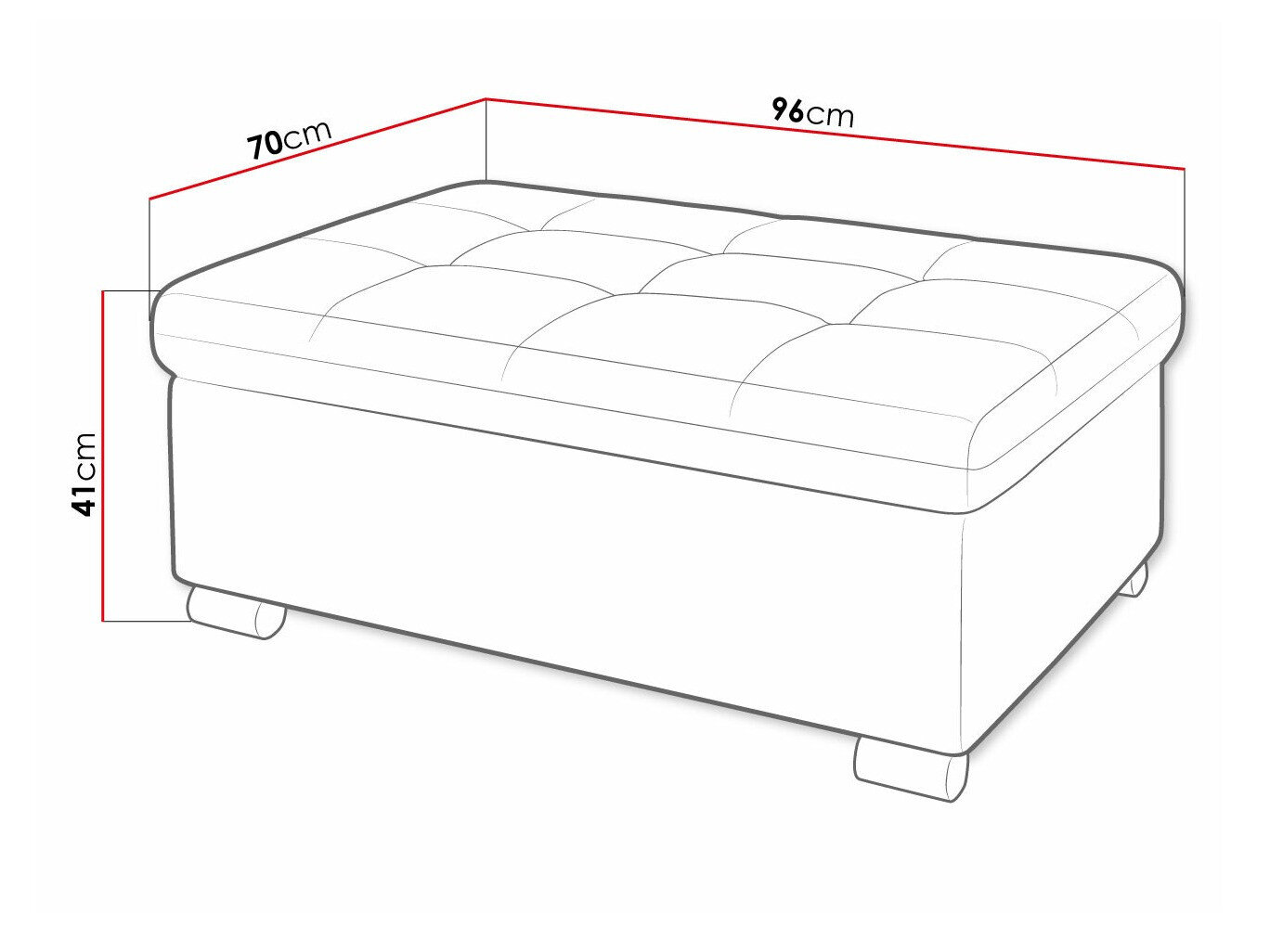 Polstret bænk Comfivo Gemma I (Horton 204.10)
