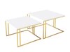 Salontafel set Comfivo 178 (Wit + Gouden)