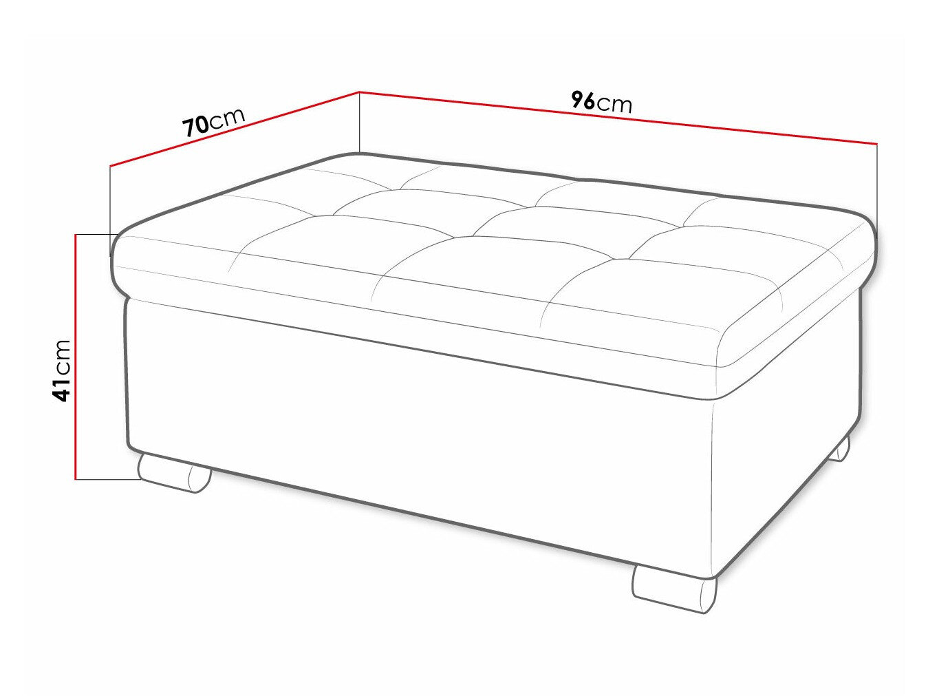 Polstret bænk Comfivo 118 (Poso 01)