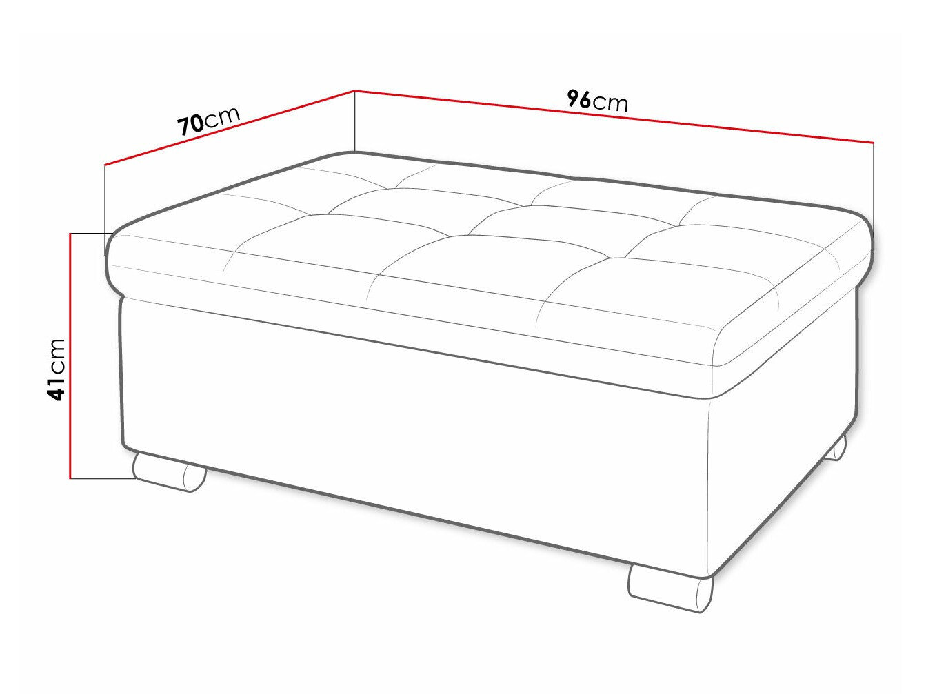 Polstret bænk Comfivo 118 (Poso 05)