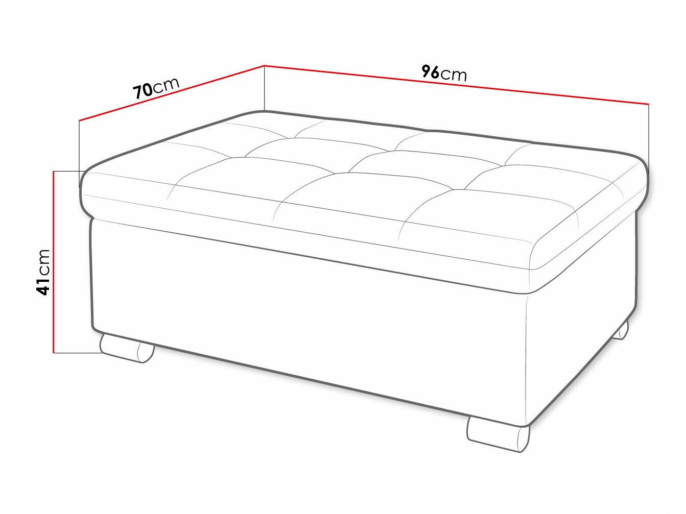 Polstret bænk Comfivo Gemma I (Poso 14)