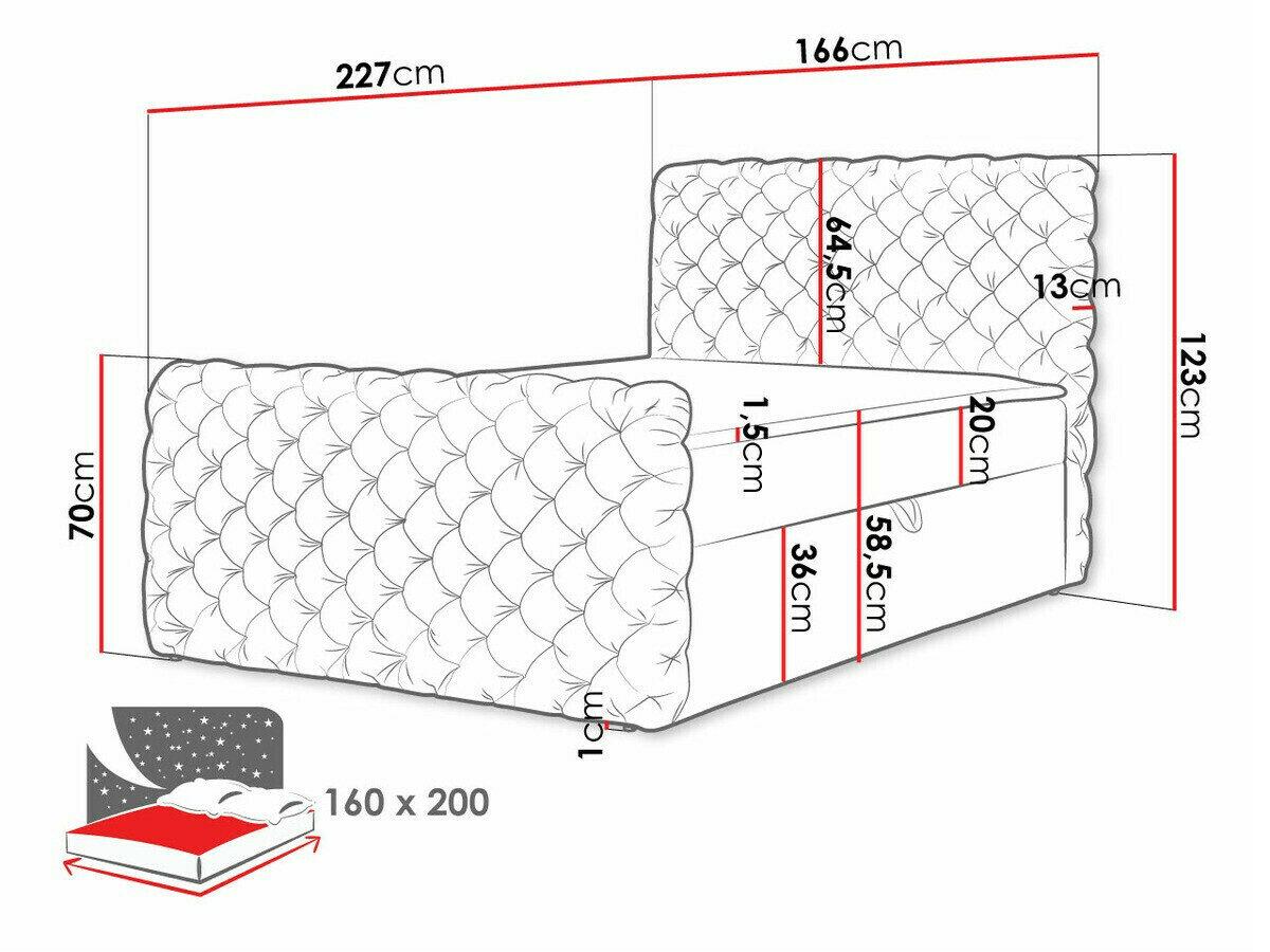 Boxspring Lac I (Velluto 30)