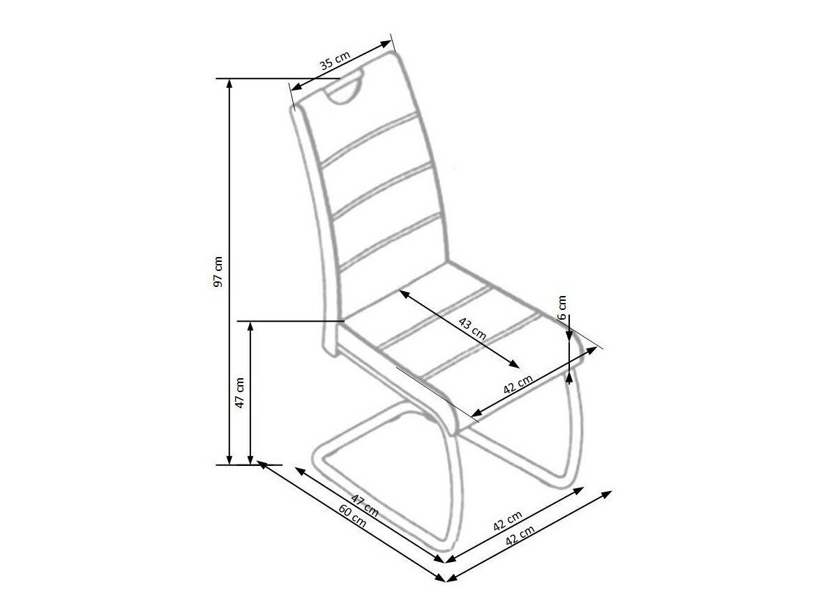 Stol Houston 255 (Sort)