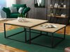 Ensemble tables basses Oswego 101 (Craft chêne + Noir)