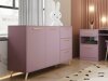 Kommode Rosa (Lilla + Gylden)