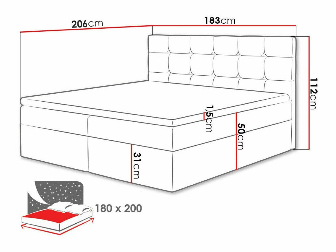 Boxspring Comfivo Osculum I (Polo 894)