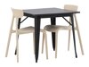 Eetkamerset Dallas 3896 (Zwart + Beige)