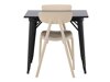 Eetkamerset Dallas 3896 (Zwart + Beige)