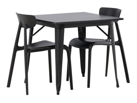Eetkamerset Dallas 3896 (Zwart)