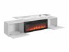 Meuble TV Numerus (Blanc + Blanc brillant)