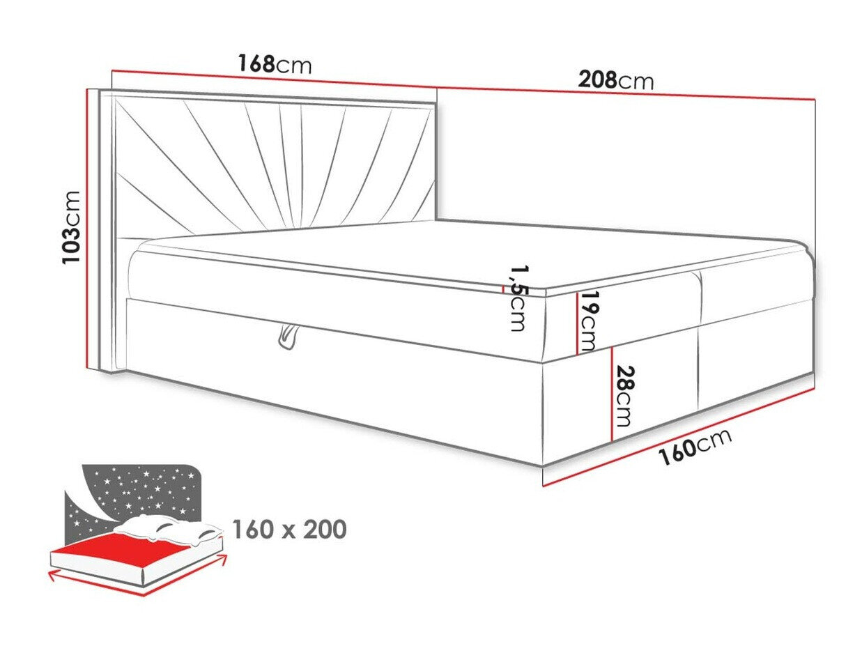 Boxspring Navis (Faro 4)