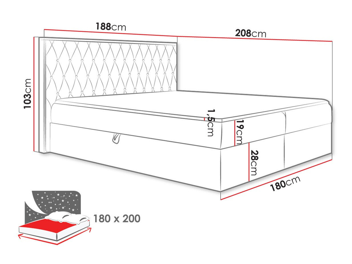 Boxspring Navis II (Faro 14)