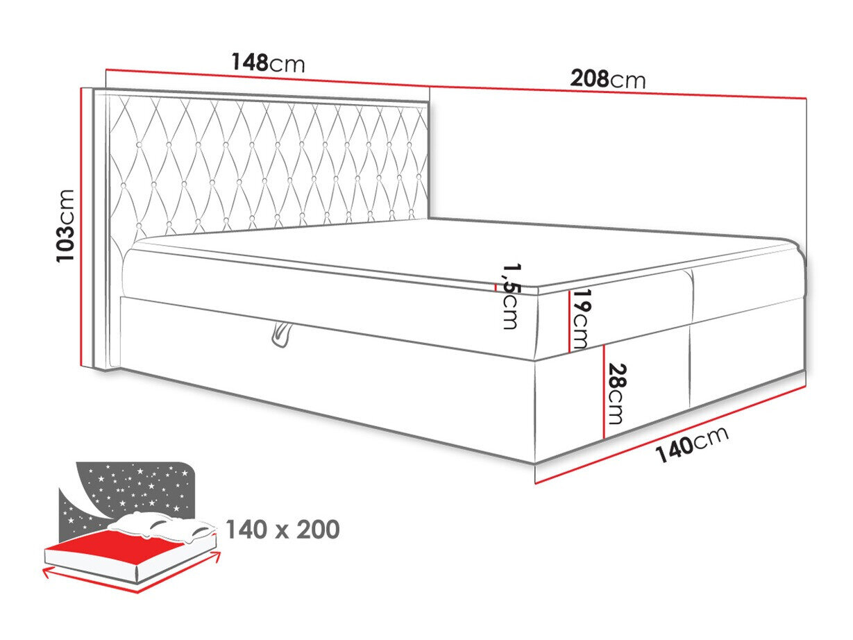Boxspring Navis II (Faro 20)