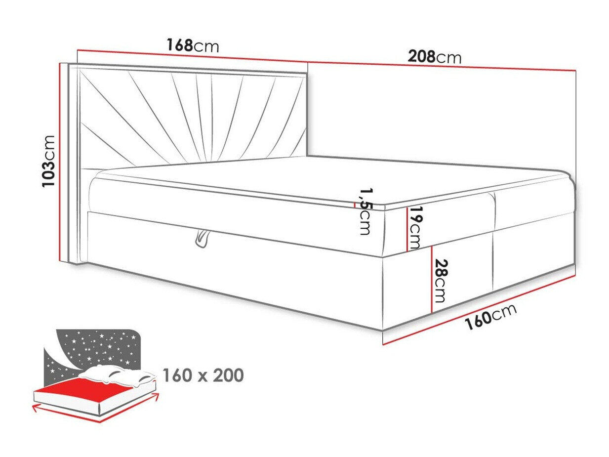 Boxspring Navis (Faro 14)