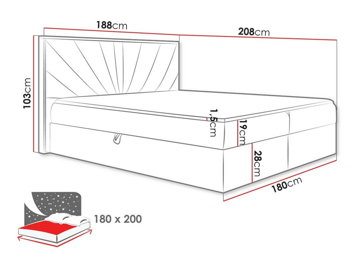Boxspring Navis (Faro 14)