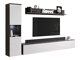 Stuemøbelsæt Sarasota 130 (Mørkegrå + Glansfuld hvid)